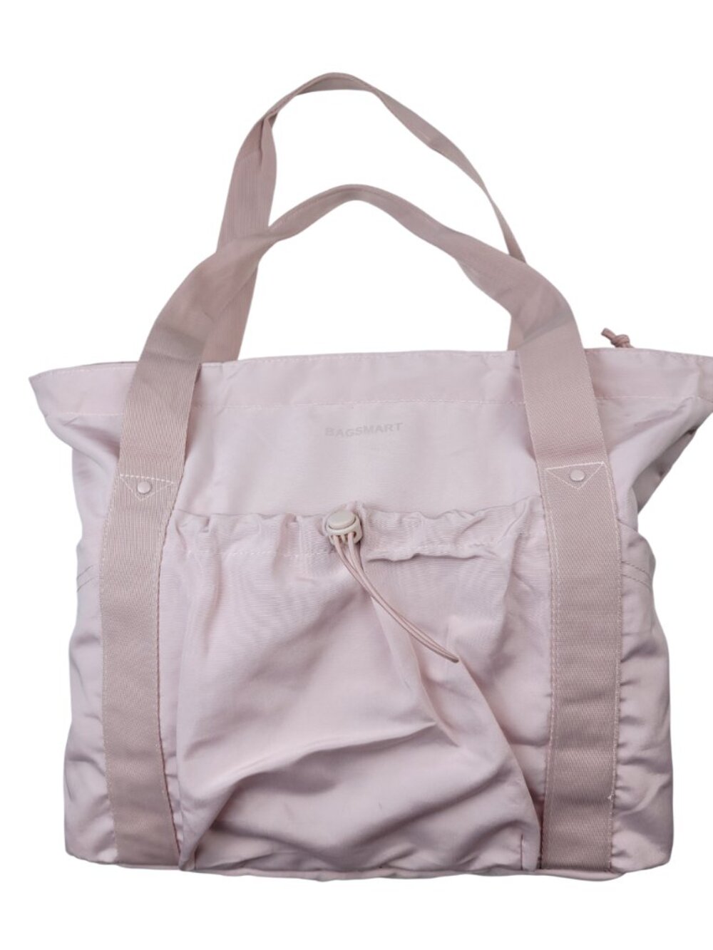 BAGSMART Pink Nylon Zippered Tote 19x14